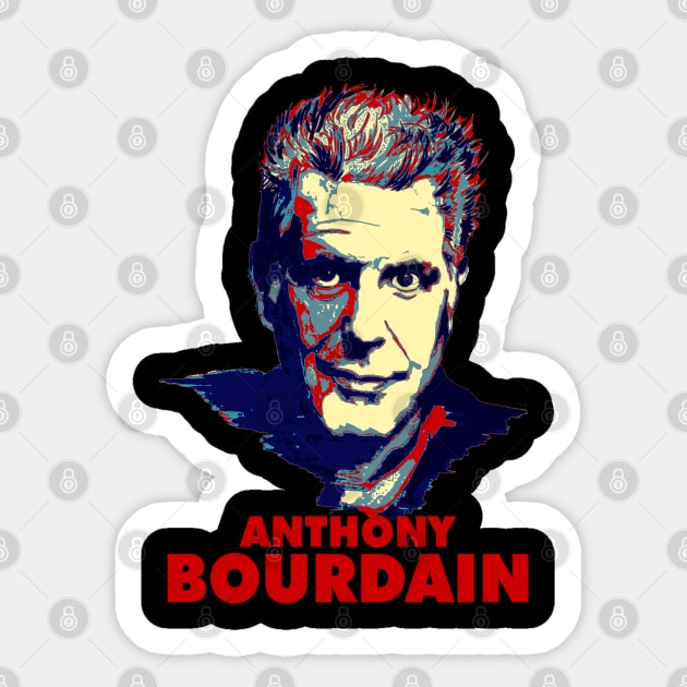 Anthony Bourdain Sticker by OcaSign